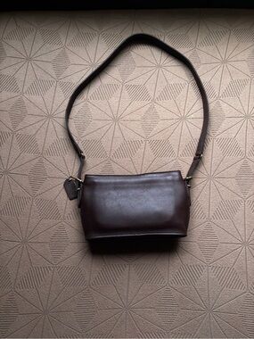 Coach Dark Brown Leather Crossbody Bag